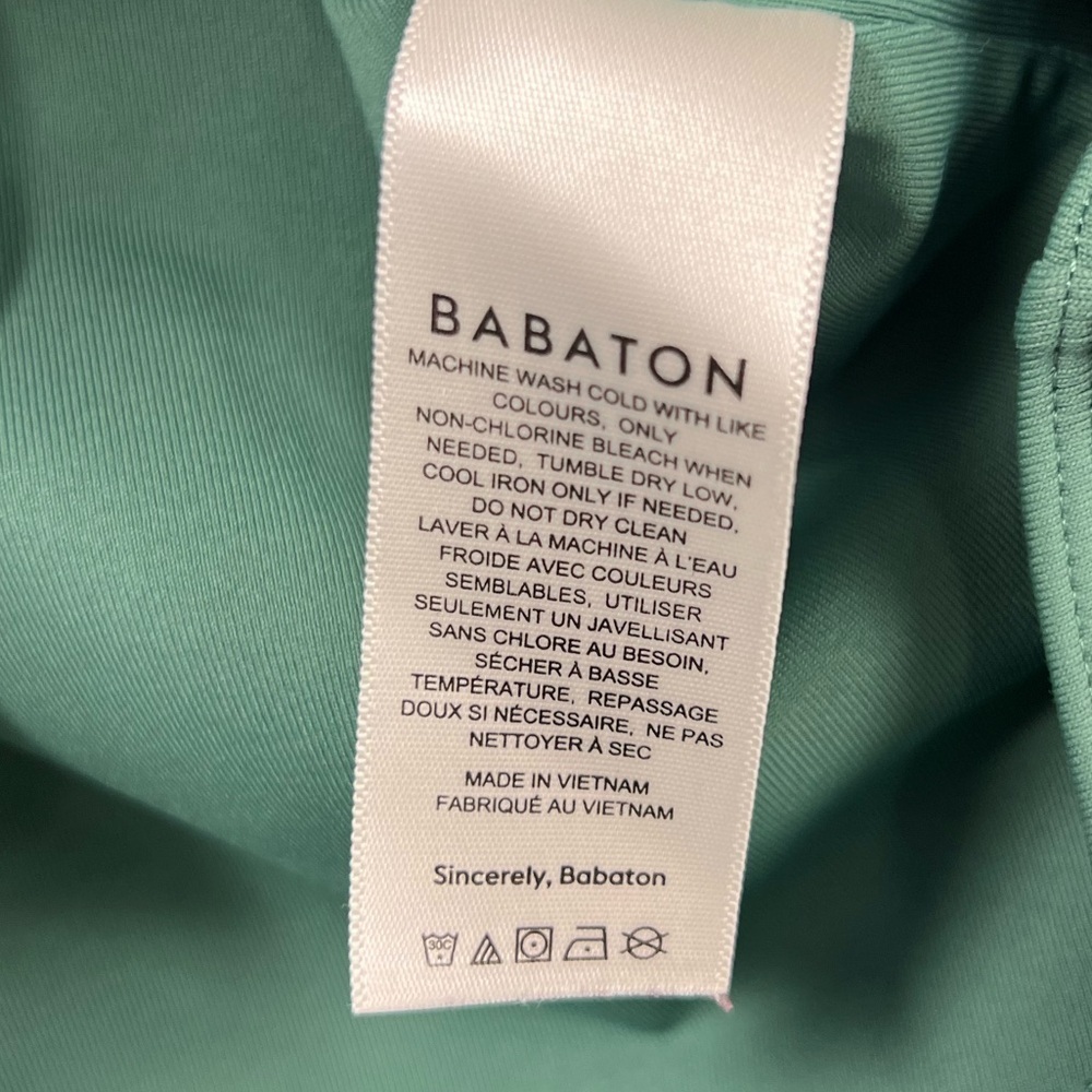 Babaton Contour 90s High Neck Contour Bodysuit Green Size Small - Picture 5 of 6